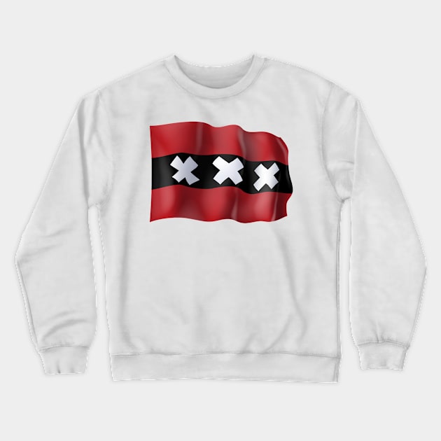 Amsterdam flag Crewneck Sweatshirt by SerenityByAlex